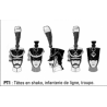 Têtes en shako, infanterie de ligne, troupe