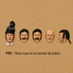 Têtes nues et bonnet de police