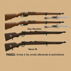 Armes à feu armée allemande & autrichienne
