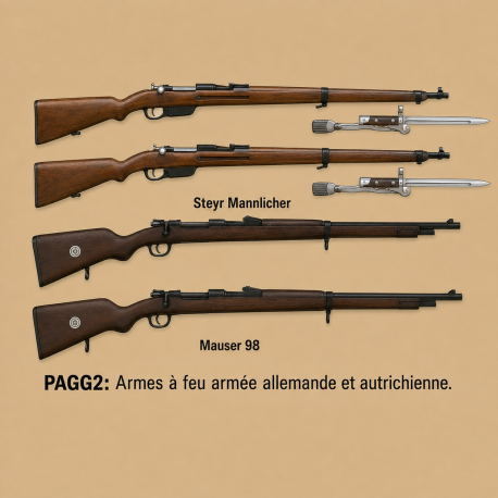 Set d'armes à feu - Troupe française WWI