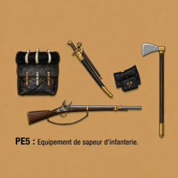 Equipement, sapeur d'infanterie
