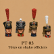 Têtes en shako, officiers