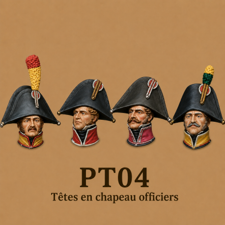 Têtes en chapeau, officiers