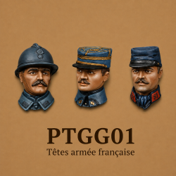 3 têtes armée française, WWI