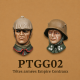 2 têtes armées Empires centraux, WWI, Allemand, Autrichien