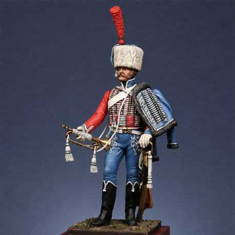 Trompette du 1er rgt. de hussards 1806 compagnie d'élite