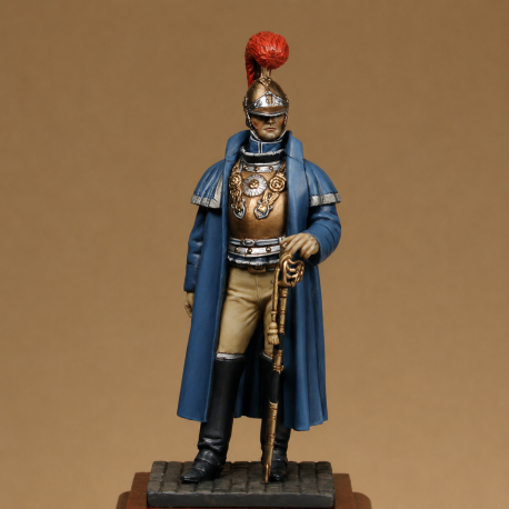 Off. du 1er Rgt de carabiniers en manteau