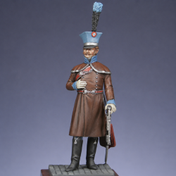 Officier du 2ème hussards en redingote
