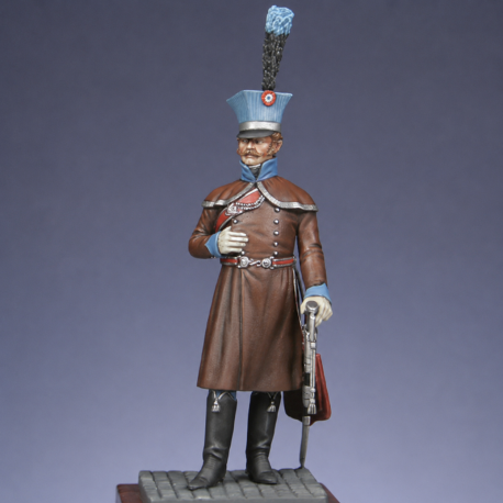 Officier du 2ème hussards en redingote