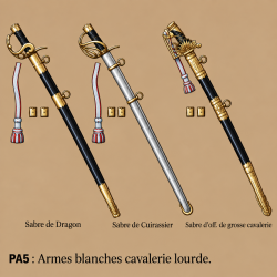 Armes blanches de cavalerie lourde