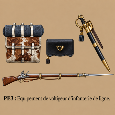 Equipement, voltigeur d'infanterie de ligne
