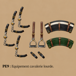 Equipement de cavalerie lourde