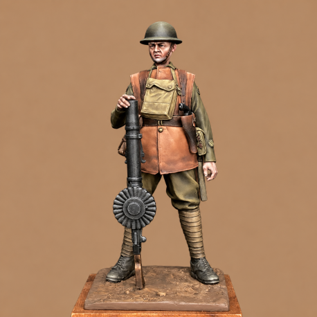 Tireur Lewis inf. britannique 1918