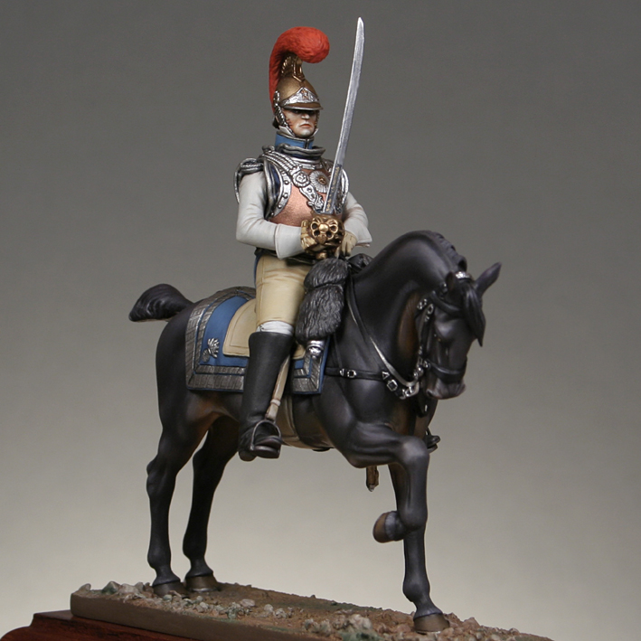FIGURINE OFFICIER DE Carabiniers, 1812, collection Hobby & Work, 1er
