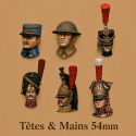 Tetes & Mains 54mm 